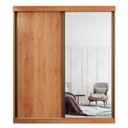 Ver imagem 4 de Guarda Roupa Casal 2 Portas de Correr 3 Gavetas Búzios 100% MDF Marrom/Cinamomo