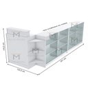 Ver imagem 3 de BALCÃO VITRINE EXPOSITOR M276.B (LOJA, CAIXA, COMÉRCIO) MUNDI MOVEIS
