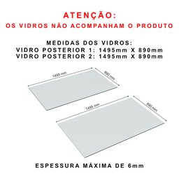 BALCÃO VITRINE EXPOSITOR M276.B (LOJA, CAIXA, COMÉRCIO) MUNDI MOVEIS - 8