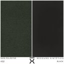 Ver imagem 6 de Kit Poltrona com Puff Turim Base Aço Preto Recouro Black Poliéster Verde Musgo - Nexta Casa