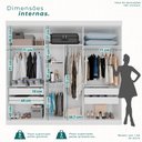 Ver imagem 5 de Guarda Roupa Casal 6 Portas 4 Gavetas Uberaba 100% MDF Branco/Neve