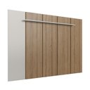 Ver imagem 2 de Painel para TV até 75 Polegadas 200cmx136cm Paris Marrom Arenas/Mel