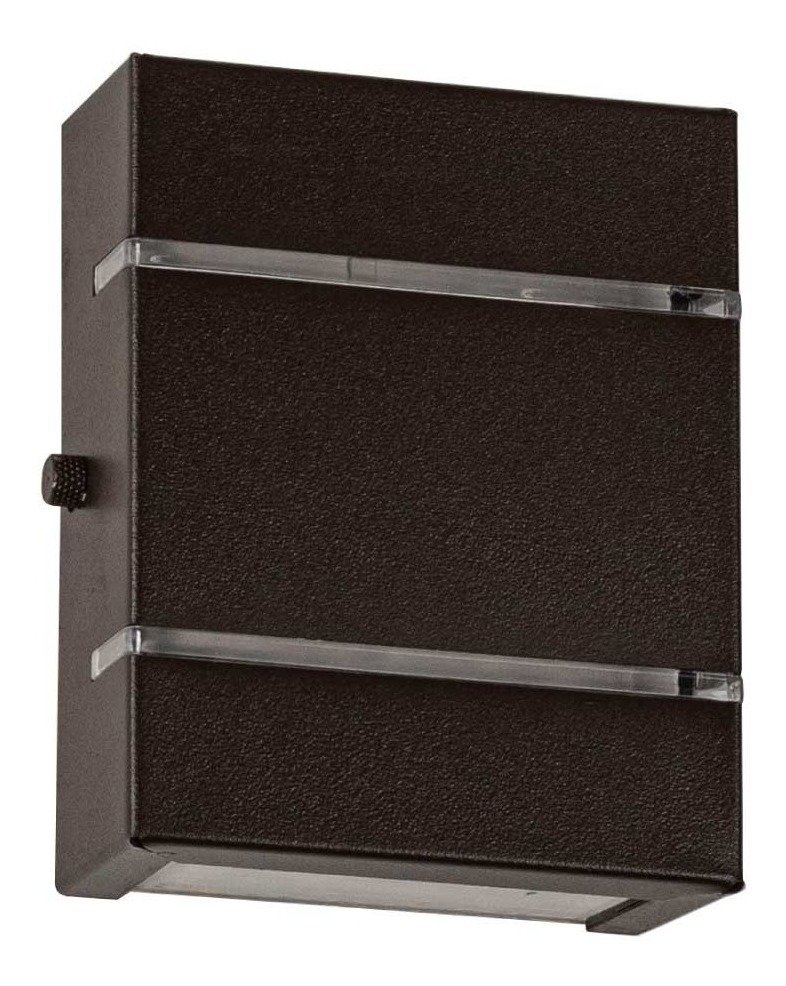 2x Arandela Slim Interna / Externa Marrom Alumínio 2 Frisos Moderna ST2527 - 3