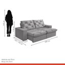 Ver imagem 3 de Sofá Retrátil e Reclinável Modulado 2 Lugares 230cm Itália