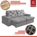 Ver imagem 7 de Sofá Retrátil e Reclinável Modulado 2 Lugares 250cm Itália