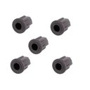 Ver imagem 1 de Kit 5 Bucha Redonda 1 Polegada para Rodizio de Cadeira Preto Pino 11mm