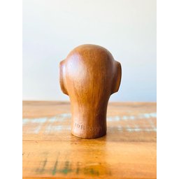 Escultura Cabeça em Cerâmica Pp. Mestre Cida Lima. Escultura em Cerâmica Artesanal. Arte Popular - 2