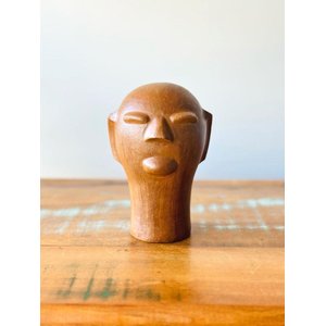 Escultura Cabeça em Cerâmica Pp. Mestre Cida Lima. Escultura em Cerâmica Artesanal. Arte Popular