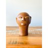 Escultura Cabeça em Cerâmica Pp. Mestre Cida Lima. Escultura em Cerâmica Artesanal. Arte Popular - 1
