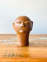 Ver imagem 1 de Escultura Cabeça em Cerâmica Pp. Mestre Cida Lima. Escultura em Cerâmica Artesanal. Arte Popular