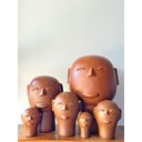 Ver imagem 3 de Escultura Cabeça em Cerâmica Pp. Mestre Cida Lima. Escultura em Cerâmica Artesanal. Arte Popular