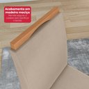 Ver mais imagens de Conjunto Sala de Jantar Mesa Easy Tower 170x90cm Mdf/vidro com 6 Cadeiras Aurea Veludo Creme Amendoa