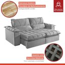 Ver imagem 7 de Sofá Retrátil e Reclinável Modulado 2 Lugares 250cm Alemanha