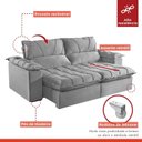 Ver mais imagens de Sofá Retrátil e Reclinável Modulado 2 Lugares 250cm Alemanha