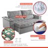 Sofá Retrátil e Reclinável Modulado 2 Lugares 250cm Alemanha  - 11