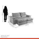 Ver imagem 3 de Sofá Retrátil e Reclinável Modulado 2 Lugares 290cm Alemanha