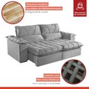 Ver imagem 7 de Sofá Retrátil e Reclinável Modulado 2 Lugares 290cm Alemanha