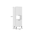 Ver imagem 2 de Paneleiro de Cozinha Alpha 2514 C/ 1 Forno e 4 Portas 70cm Preto - Carraro