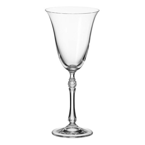 Jogo 6 Taças Vinho Bohemia Parus Cristal 250ml 22x9x9cm Transparente