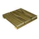 Ver imagem 2 de Kit 10 Unidades Deck Modular 30CMX30CM Pinus Tratado Madeira do Brasil Verde