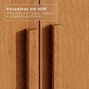 Ver imagem 5 de Guarda Roupa Casal 6 Portas 4 Gavetas Uberaba 100% MDF Marrom/Cinamomo
