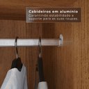 Ver imagem 7 de Guarda Roupa Casal 6 Portas 4 Gavetas Uberaba 100% MDF Marrom/Cinamomo
