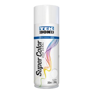 Tinta Spray Super Color Branco Brilhante Uso Geral 350ml Tekbond