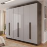 Guarda Roupa Casal 6 Portas 4 Gavetas Uberaba 100% MDF - 1