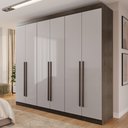 Ver imagem 1 de Guarda Roupa Casal 6 Portas 4 Gavetas Uberaba 100% MDF
