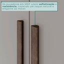 Ver mais imagens de Guarda Roupa Casal 6 Portas 4 Gavetas Uberaba 100% MDF Marrom/New Canion/Off White