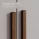 Ver imagem 5 de Guarda Roupa Casal 6 Portas 4 Gavetas Uberaba 100% MDF Marrom/New Canion/Off White
