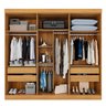 Guarda Roupa Casal 6 Portas 4 Gavetas Uberaba 100% MDF - 2