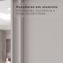 Ver imagem 5 de Guarda Roupa Casal 3 Portas de Correr com Espelho Central 6 Gavetas Garibaldi 100% MDF Branco/Neve