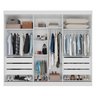 Guarda Roupa Casal 3 Portas de Correr com Espelho Central 6 Gavetas Garibaldi 100% MDF - 2
