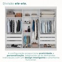 Ver imagem 6 de Guarda Roupa Casal 3 Portas de Correr com Espelho Central 6 Gavetas Garibaldi 100% MDF