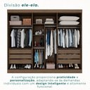 Ver imagem 6 de Guarda Roupa Casal 3 Portas de Correr com Espelho Central Garibaldi 100% MDF New Canion/Off White