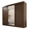 Guarda Roupa Casal 3 Portas de Correr com Espelho Central 6 Gavetas Garibaldi 100% MDF - 3