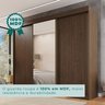 Guarda Roupa Casal 3 Portas de Correr com Espelho Central 6 Gavetas Garibaldi 100% MDF - 7
