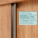 Ver mais imagens de Guarda Roupa Casal 3 Portas de Correr com Espelho Central 6 Gavetas Garibaldi 100% MDF