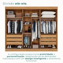 Ver imagem 6 de Guarda Roupa Casal 3 Portas de Correr com Espelho Central 6 Gavetas Garibaldi 100% MDF