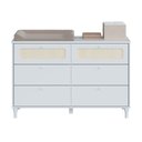 Ver imagem 4 de Cômoda Rattan 6 Gavetas - Branco Divicar