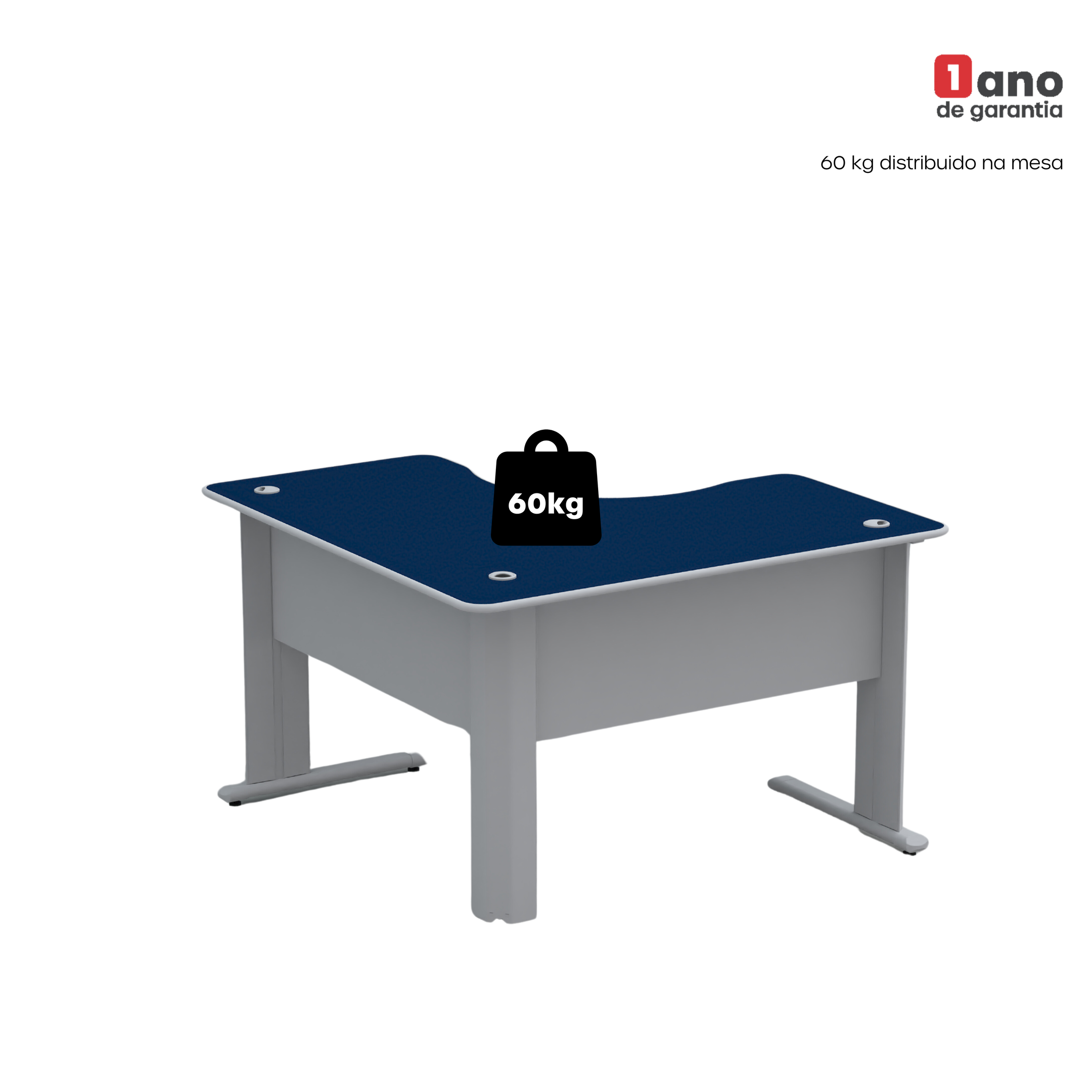 Mesa para Escritório em L 130x130cm ETP 1313 Maxxi - 8