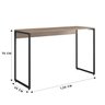 Escrivaninha 120cm Iron com Estante Livros em Aço e MDP Industrial Espresso Móveis - 5