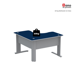 Mesa Estação de Trabalho em L 140x140cm ETP1414 Maxxi - 8