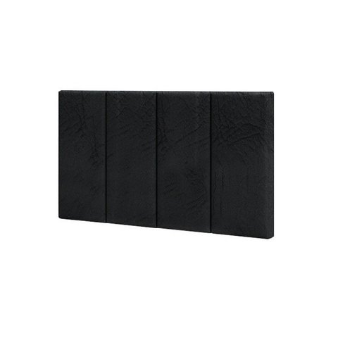 Cabeceira Solteiro Mdf/mdp Estofada Suede 0,90 Preto Corino