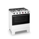 Ver imagem 2 de Fogão 5 Bocas Esmaltec Ideal Super 84l Bivolt Branco com Mesa Inox Acendimento Automático