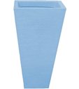 Ver imagem 6 de Kit 2 Vaso Planta 60x30 Trapézio Parede Polietileno BGPLASTICOS AZUL BEBE 019