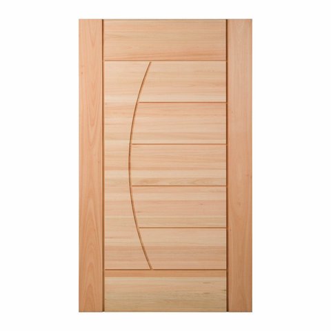 Folha de Porta Maciça em Eucalipto Acabamento Natural 210x120cm PM78 Solar Cruzeiro Portas