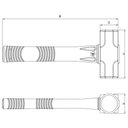 Ver imagem 3 de Marreta Oitavada 1500 G Tramontina Extra Fortis com Cabo em Polímero de Engenharia Tramontina