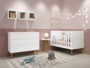 Ver imagem 1 de Jogo de Quarto para Bebê Théo New Branco Fosco com Madeira - MoveisAqui